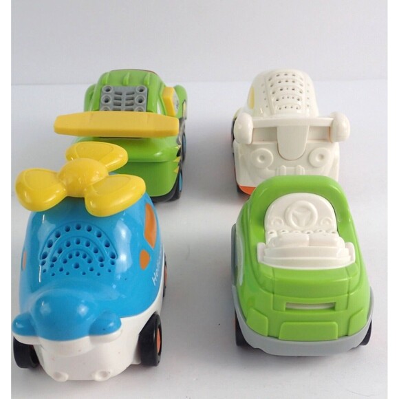 Vtech Go Go Smart Wheels Cars Lot Of 5 Airplane Helicopter Convertible Race Car - Picture 4 of 16